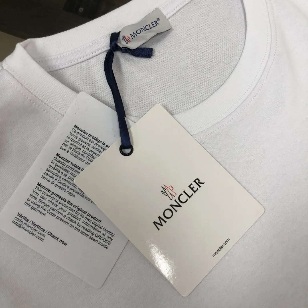 MONCLER 蒙口 新作 白 半袖Tシャツ - 画像 (5)