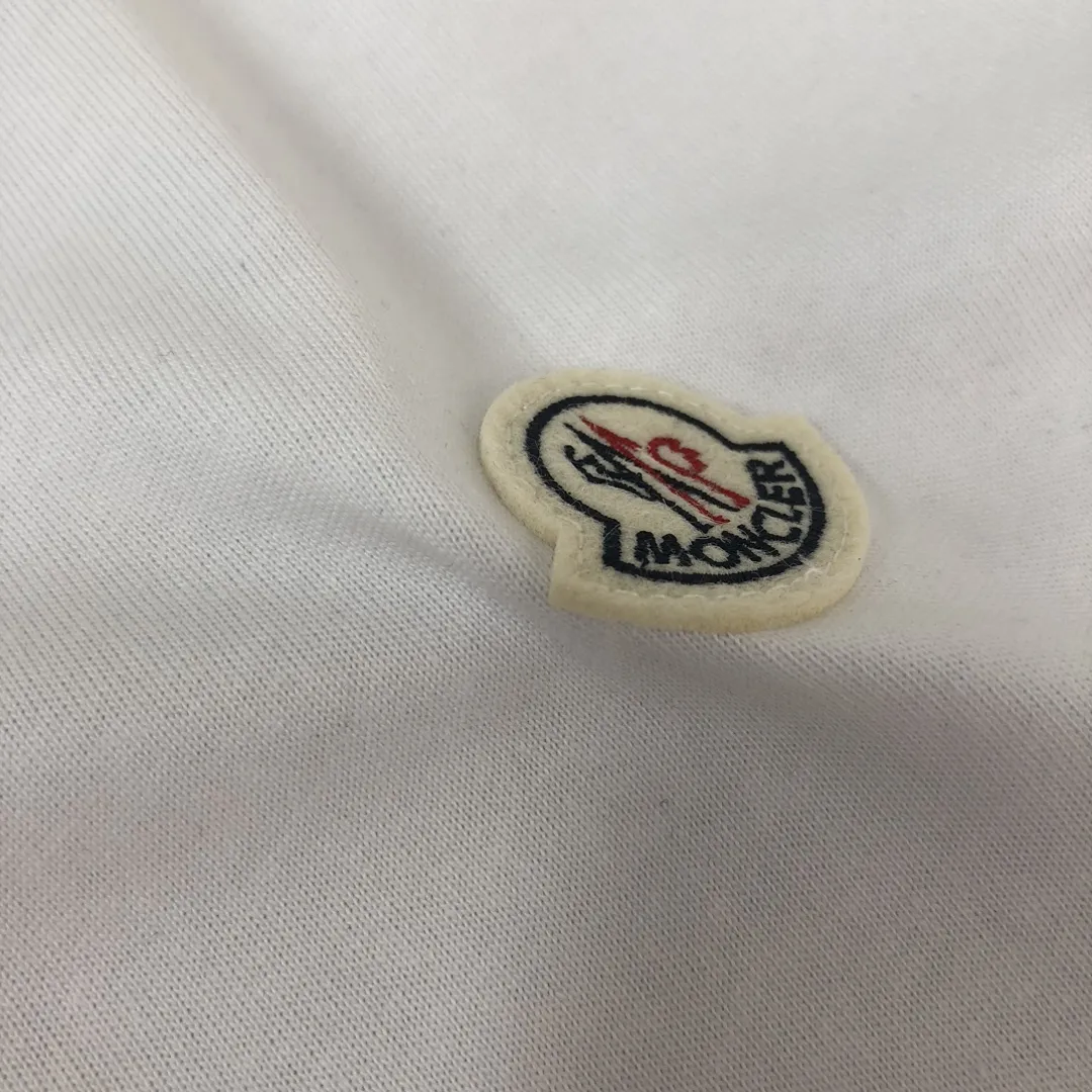 MONCLER 蒙口 新作 白 半袖Tシャツ - 画像 (7)
