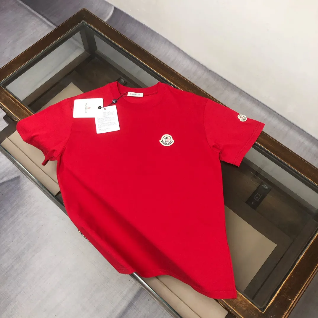 MONCLER新作赤いカップル半袖Tシャツ