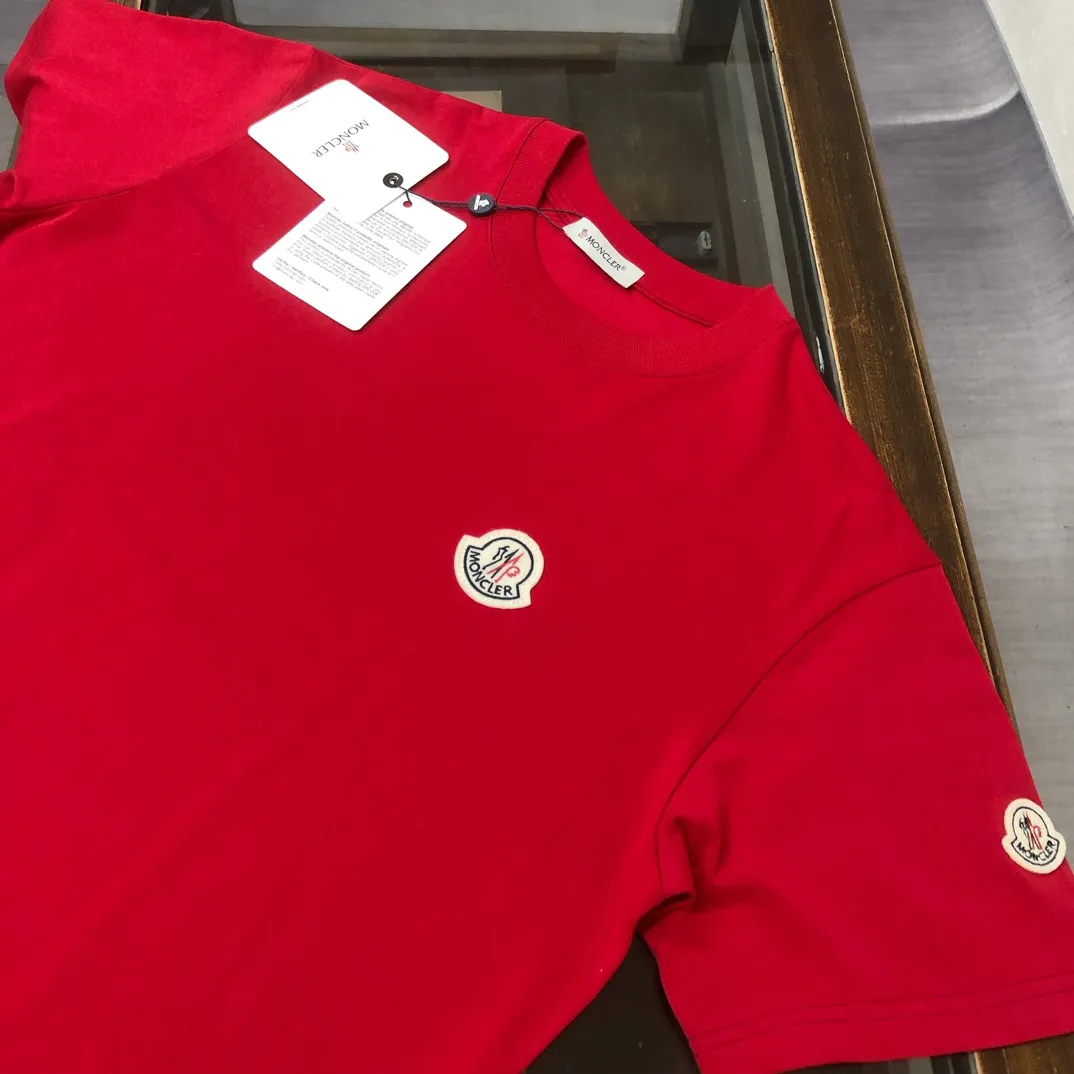 MONCLER新作赤いカップル半袖Tシャツ - 画像 (4)