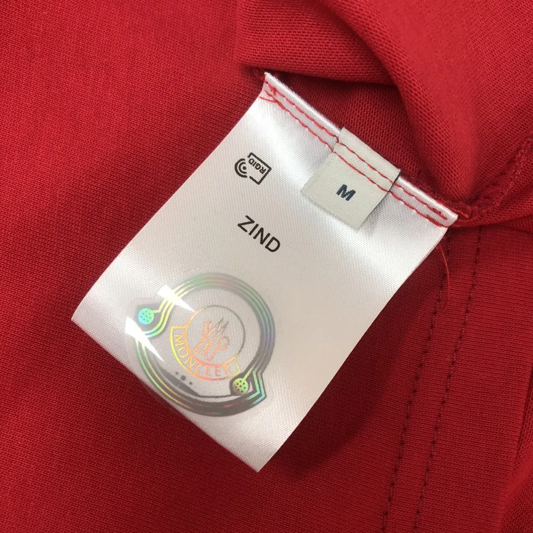 MONCLER新作赤いカップル半袖Tシャツ - 画像 (9)