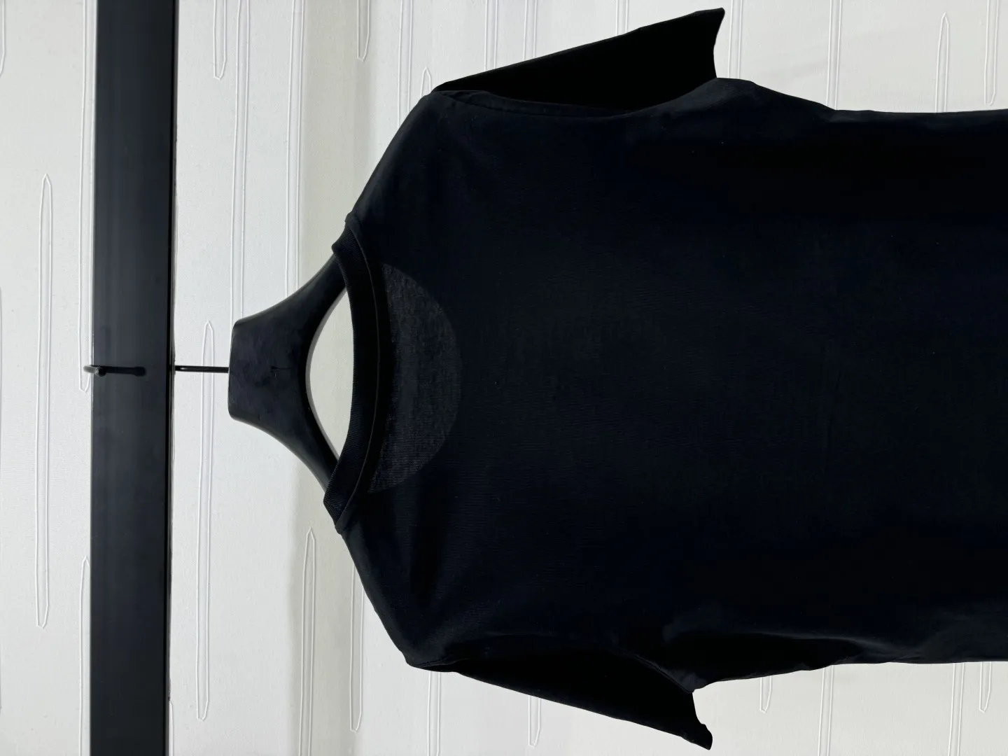 Prada新作黒半袖Tシャツトライアングルロゴ - 画像 (8)