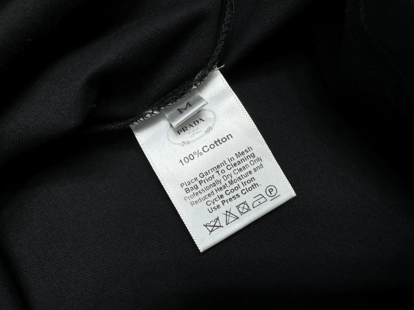 Prada新作黒半袖Tシャツトライアングルロゴ - 画像 (10)