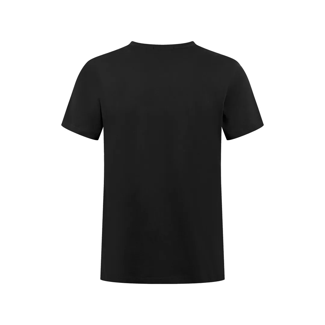 Versace新作黒半袖Tシャツ刺繍デザイン - 画像 (3)