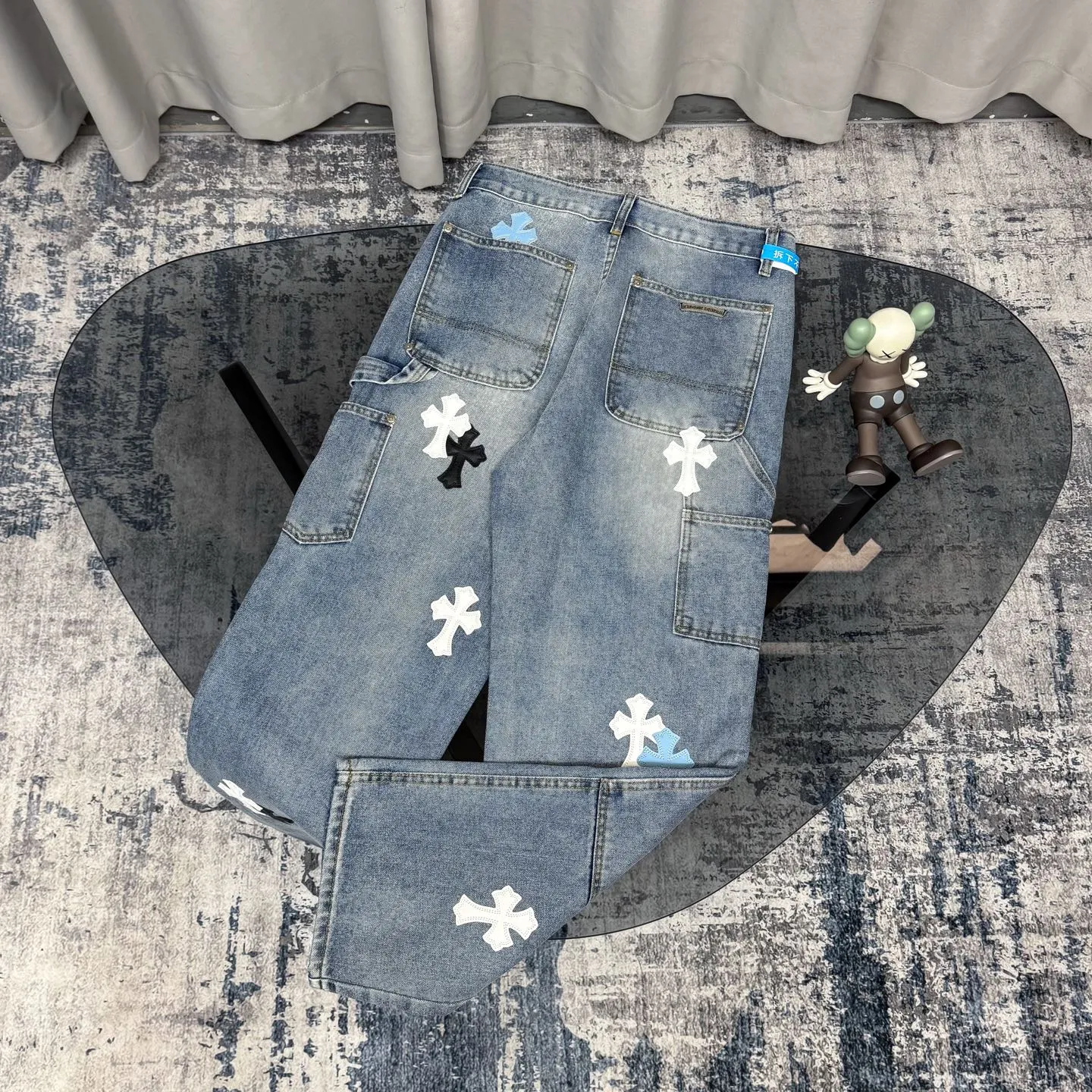 Chrome Heartsクロスブルーデニムパンツ限定モデル - 画像 (3)