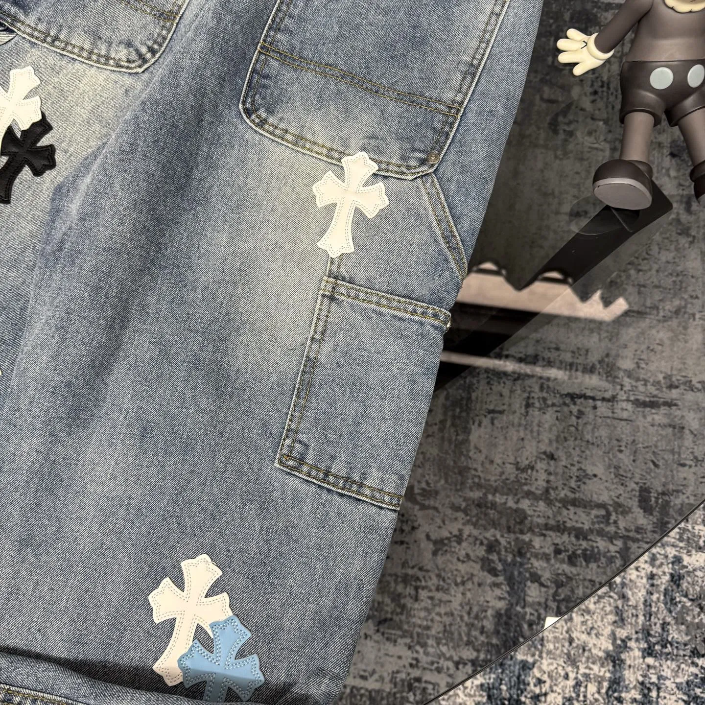Chrome Heartsクロスブルーデニムパンツ限定モデル - 画像 (13)
