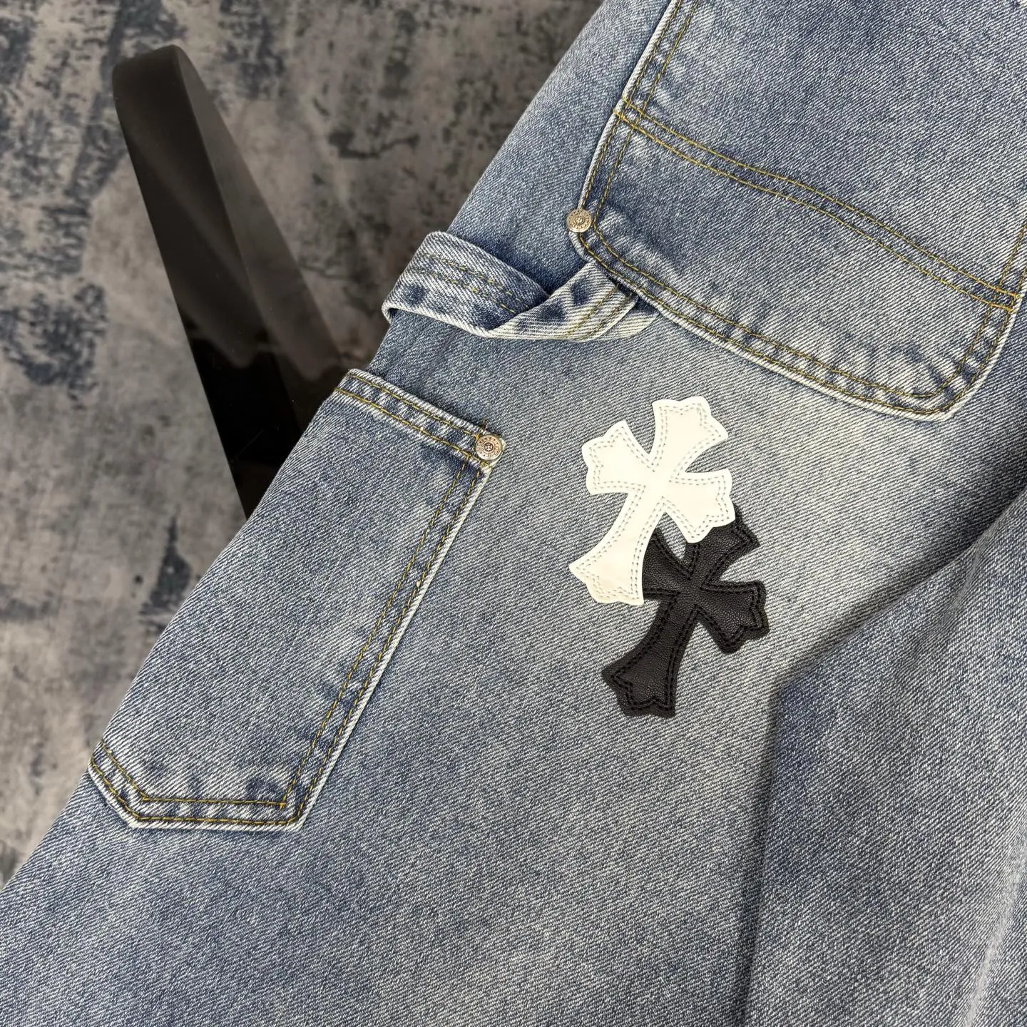 Chrome Heartsクロスブルーデニムパンツ限定モデル - 画像 (14)