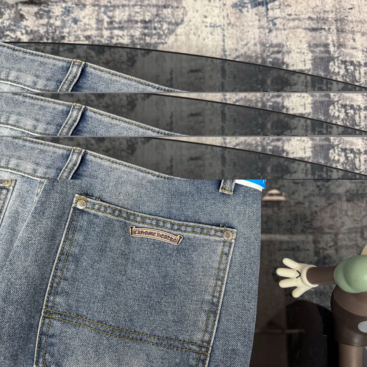 Chrome Heartsクロスブルーデニムパンツ限定モデル - 画像 (11)