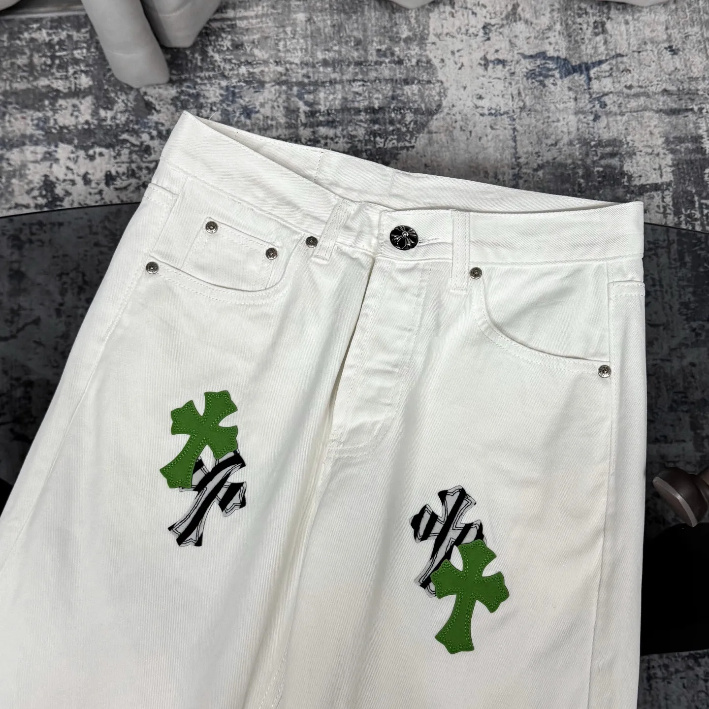 Chrome Hearts マイアミ白緑限定クロスデニム - 画像 (4)