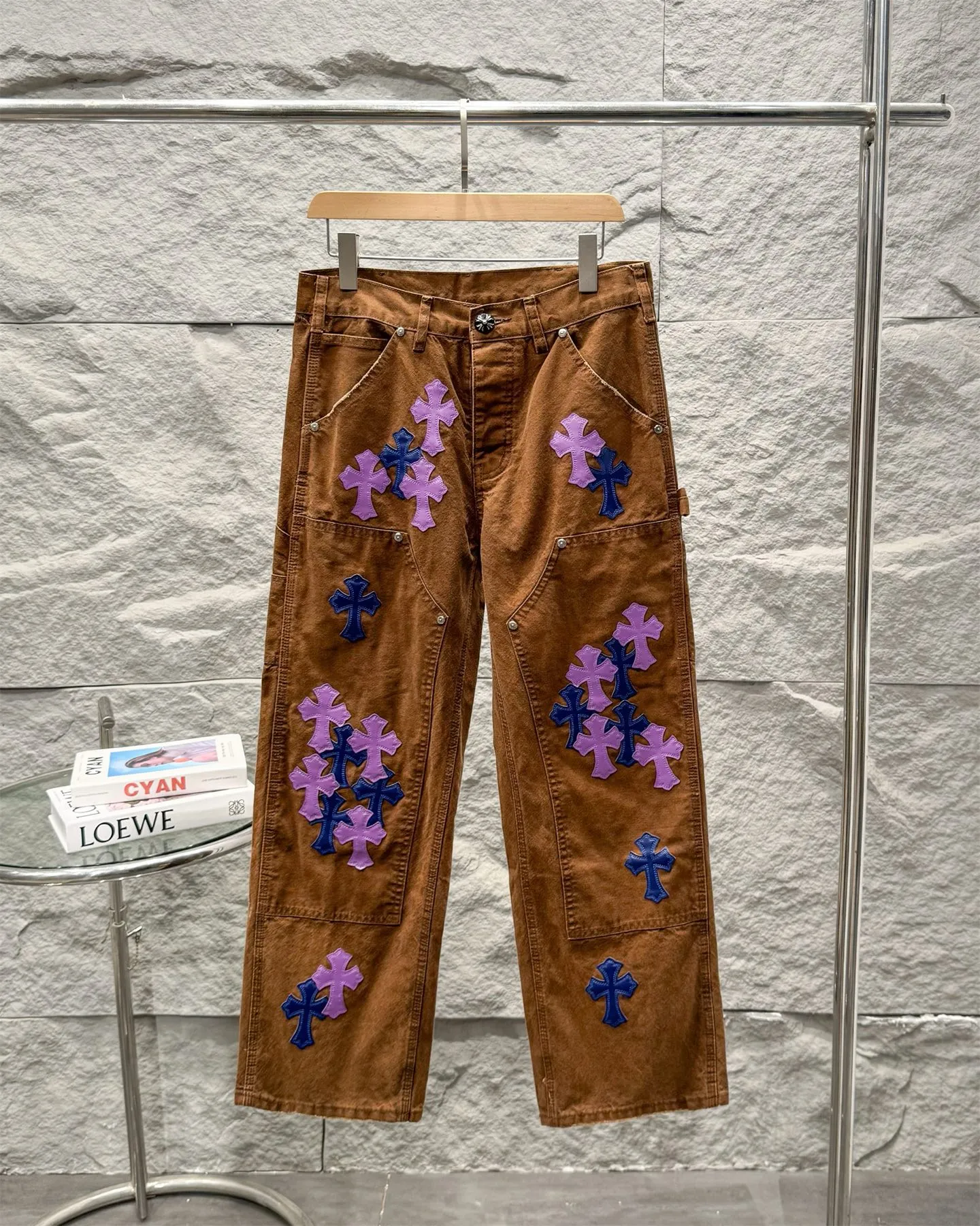 Chrome Hearts ユース タン ランバージャック オーバーオール