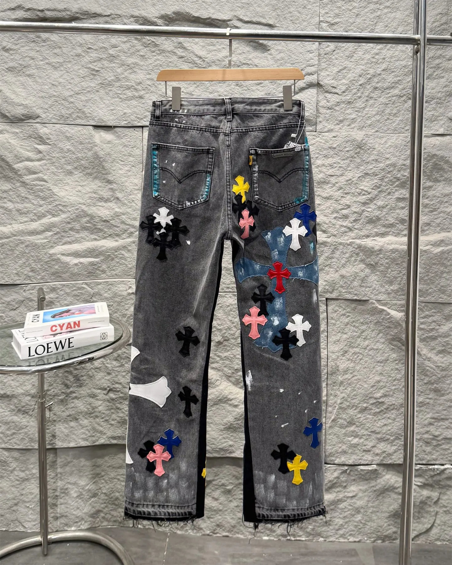 Chrome Hearts GALLERY DEPT クロムハーツ 水洗灰十字架デニム - 画像 (3)