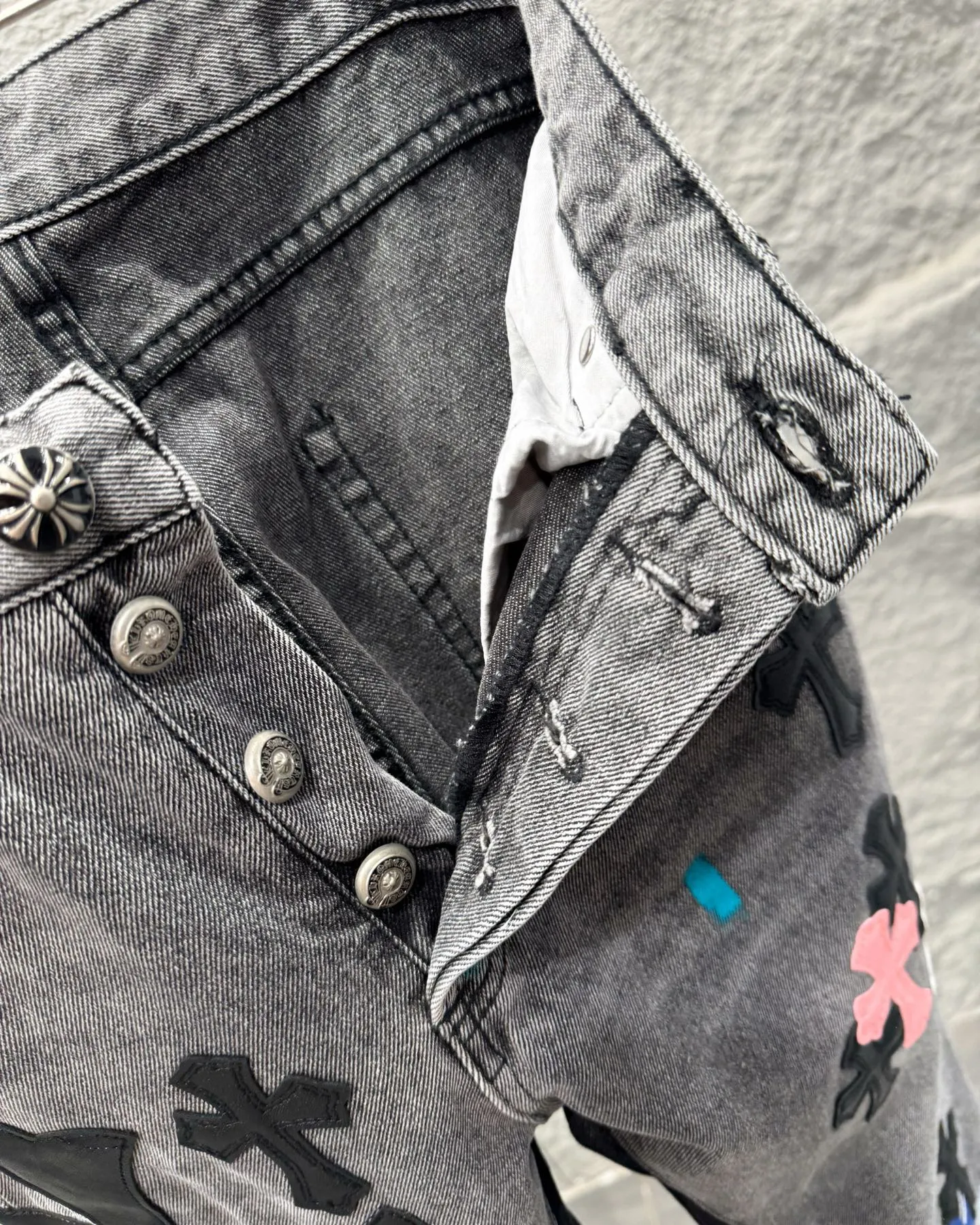 Chrome Hearts GALLERY DEPT クロムハーツ 水洗灰十字架デニム - 画像 (15)