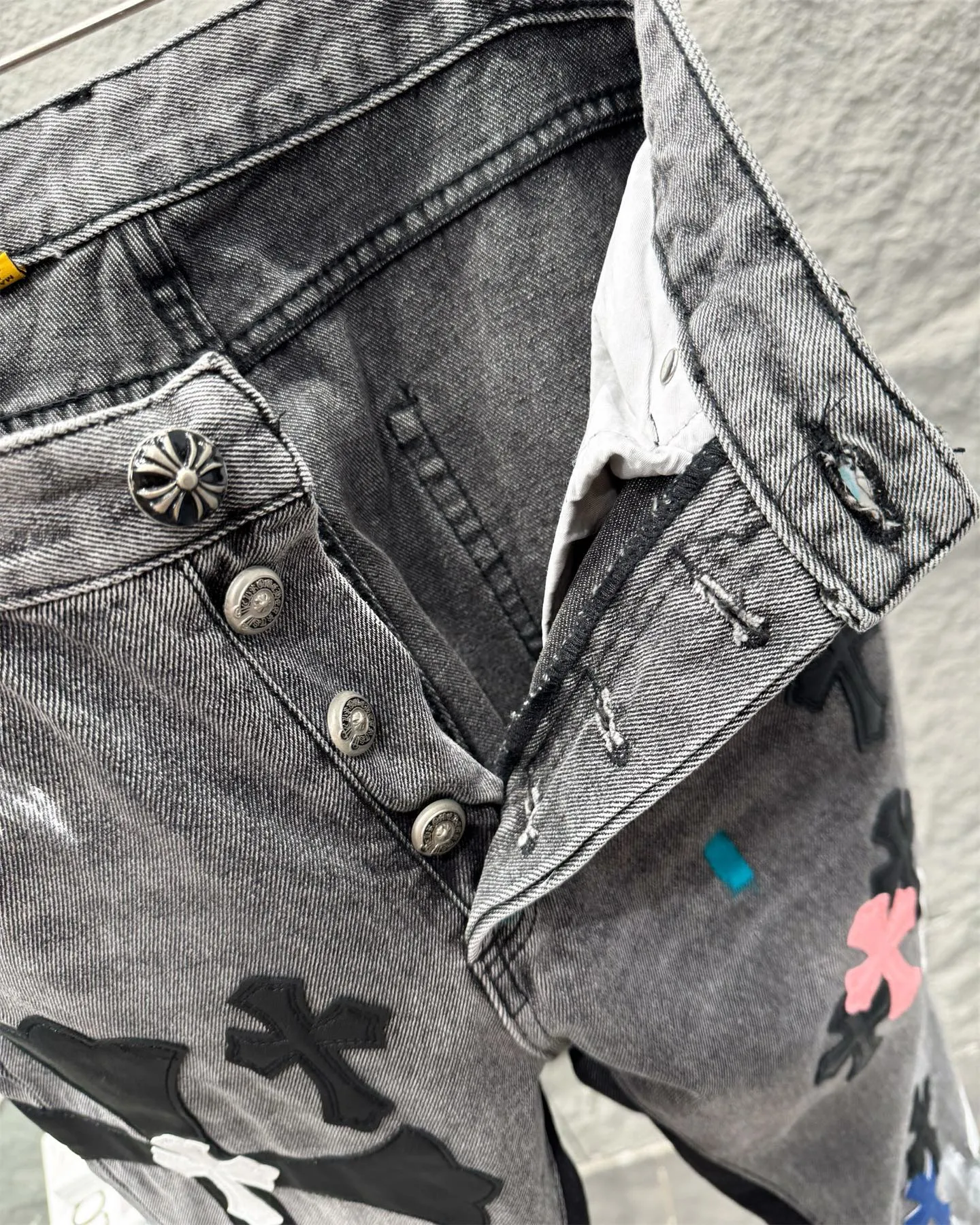 Chrome Hearts GALLERY DEPT クロムハーツ 水洗灰十字架デニム - 画像 (9)