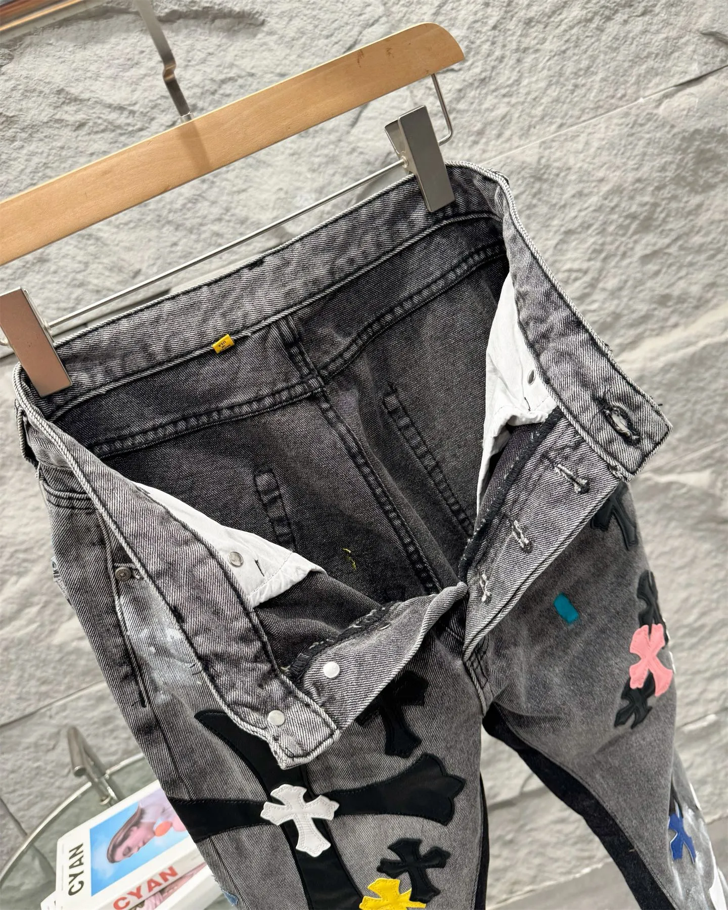 Chrome Hearts GALLERY DEPT クロムハーツ 水洗灰十字架デニム - 画像 (10)