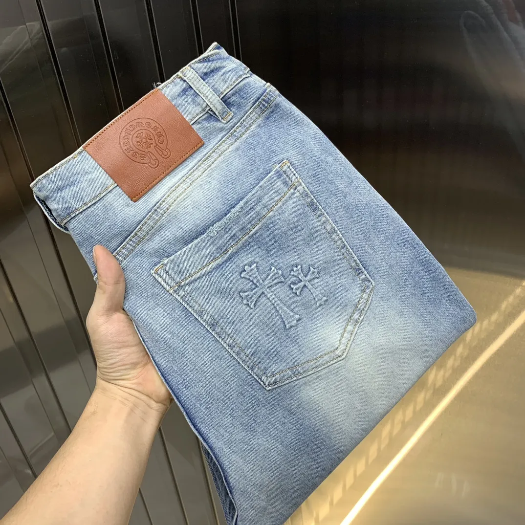 Chrome Hearts 2025新品ブルーデニムパンツ - 画像 (3)