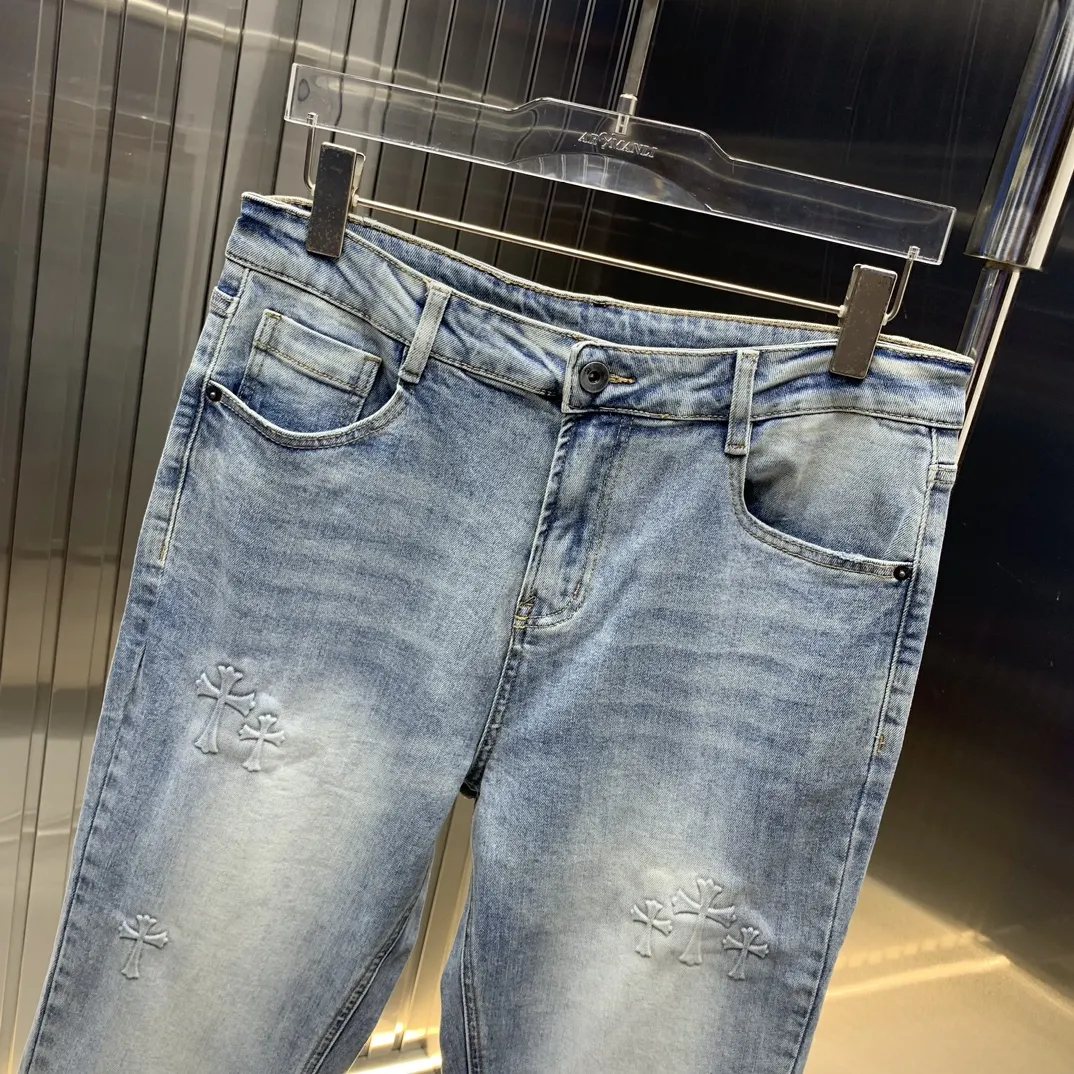 Chrome Hearts 2025新品ブルーデニムパンツ - 画像 (5)