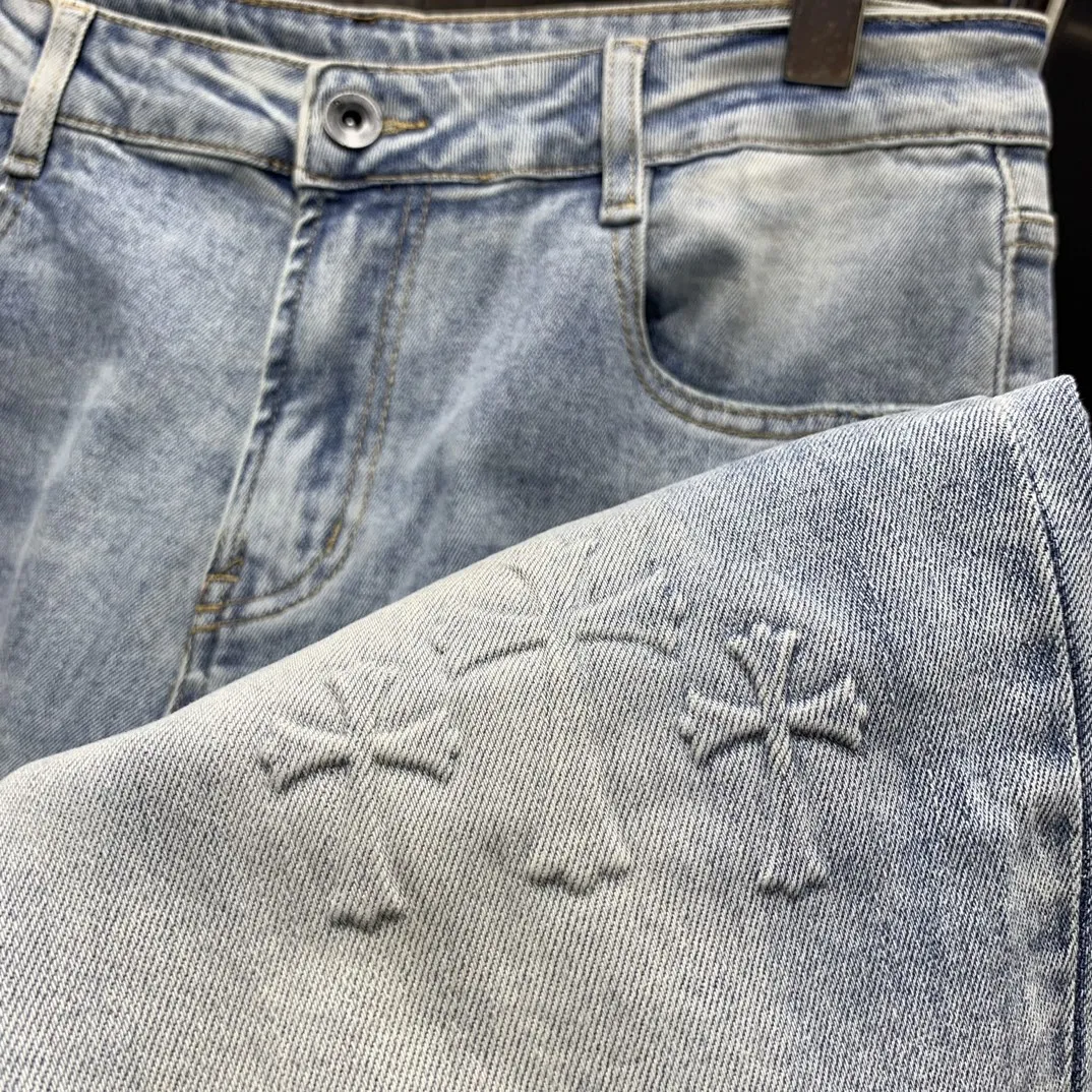 Chrome Hearts 2025新品ブルーデニムパンツ - 画像 (7)