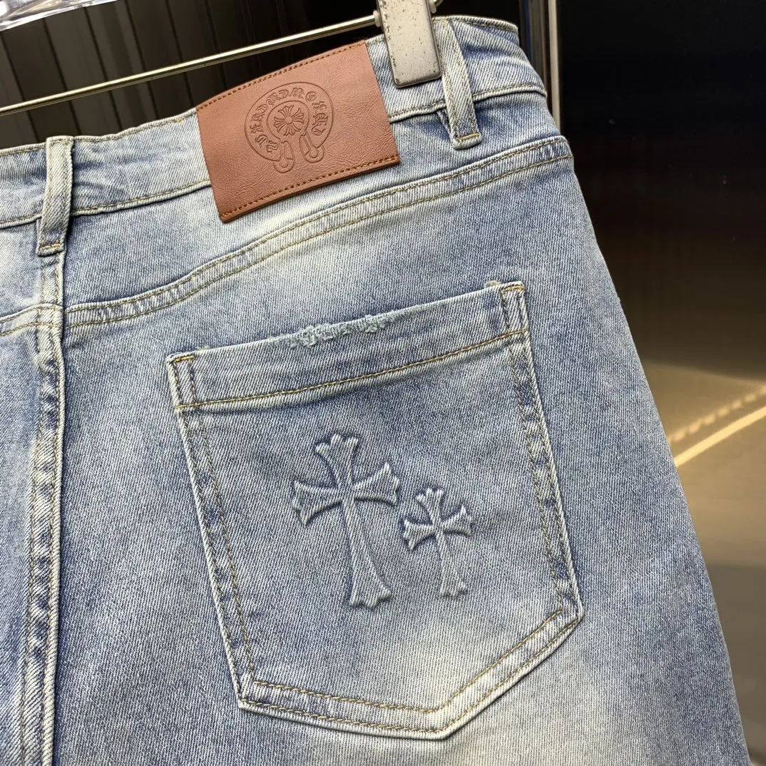 Chrome Hearts 2025新品ブルーデニムパンツ - 画像 (8)