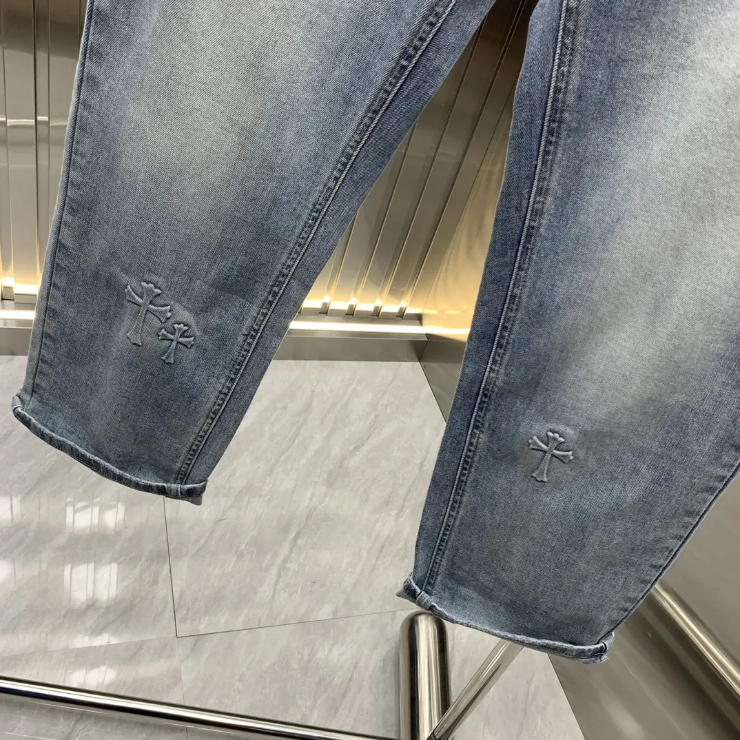 Chrome Hearts 2025新品ブルーデニムパンツ - 画像 (9)