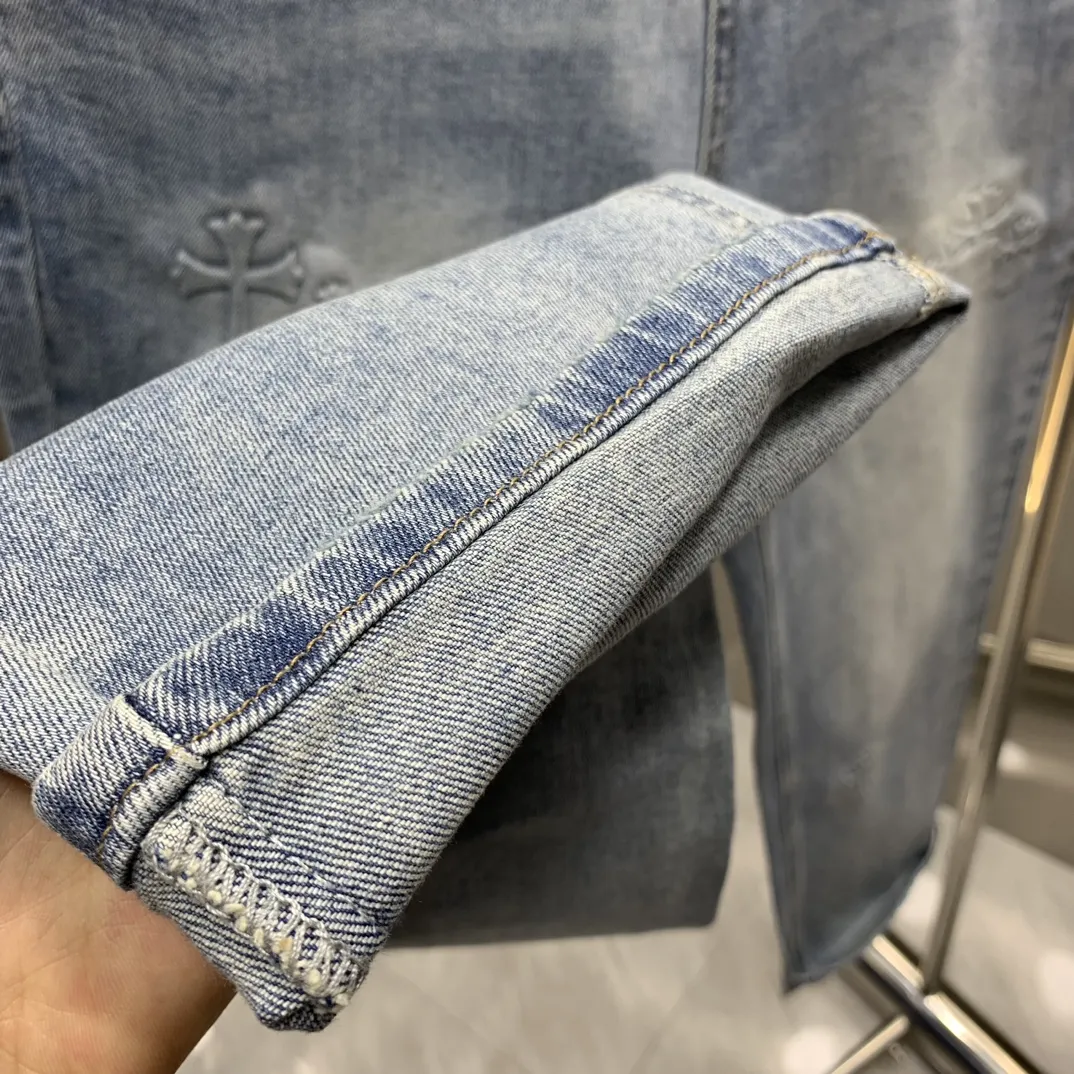 Chrome Hearts 2025新品ブルーデニムパンツ - 画像 (10)