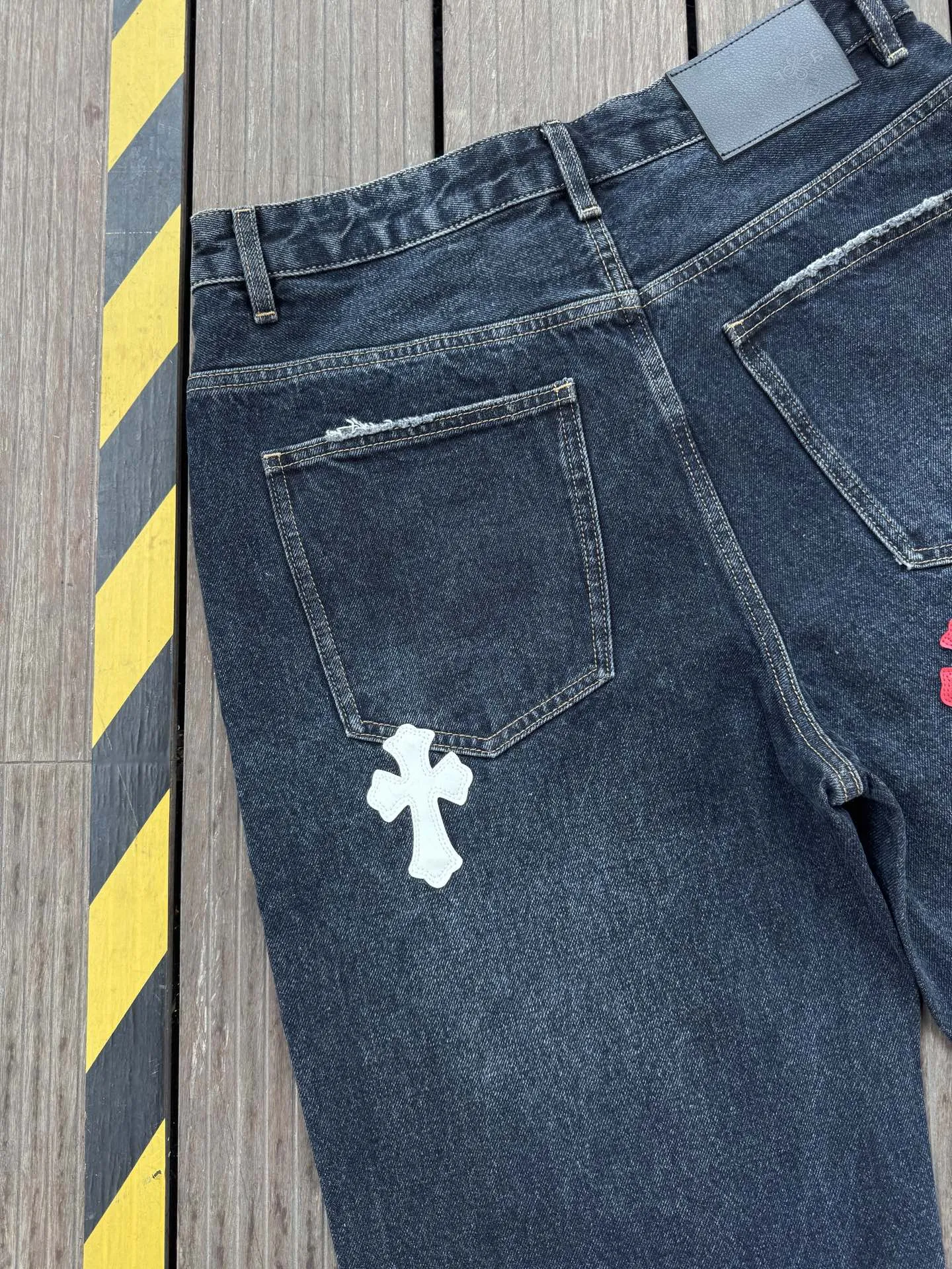 Chrome Hearts クロスハート黒カジュアルワイドパンツ2025秋 - 画像 (10)