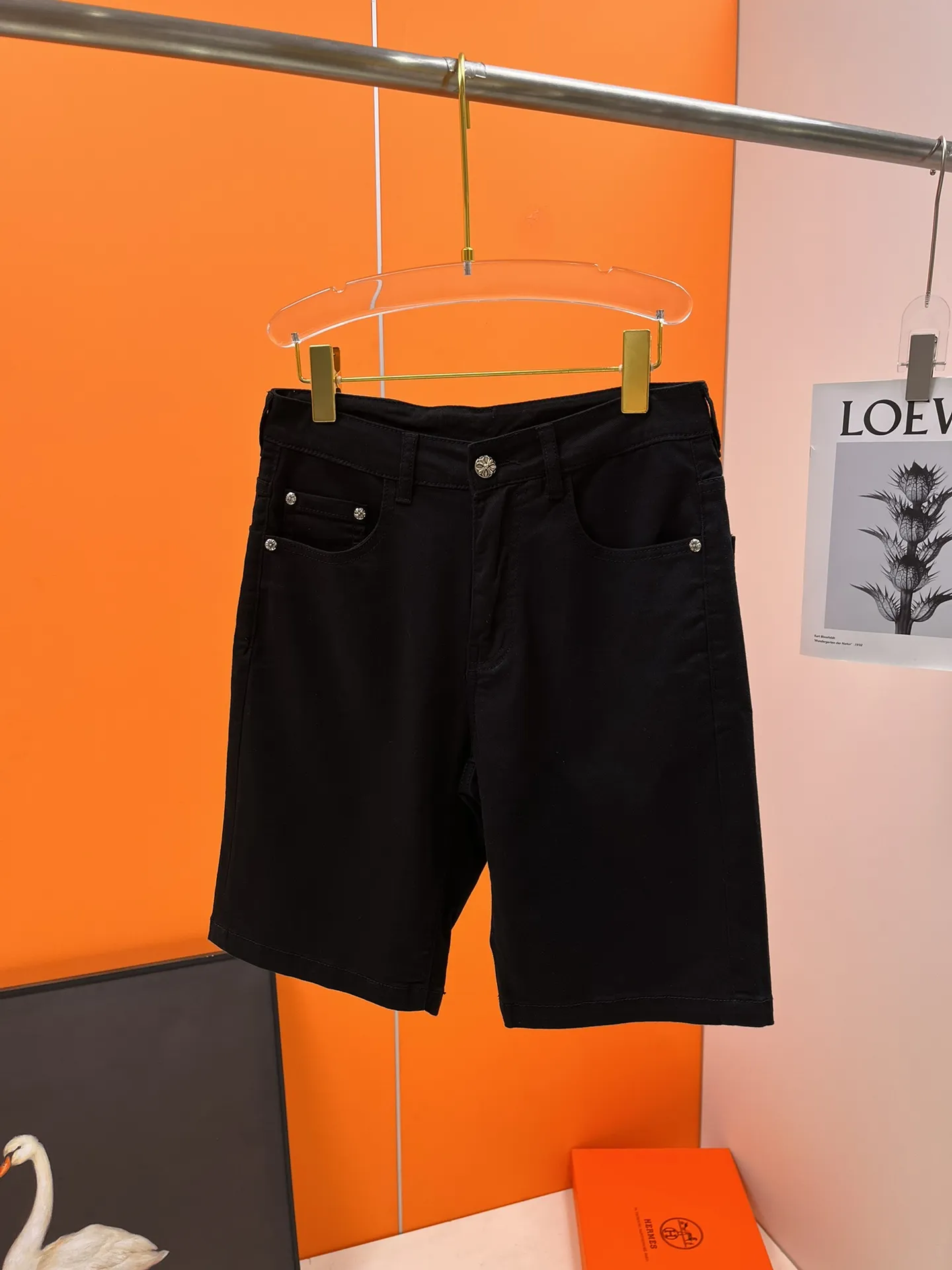 Chrome Hearts クロスハート 黒 2025夏新作デニムショーツ - 画像 (3)