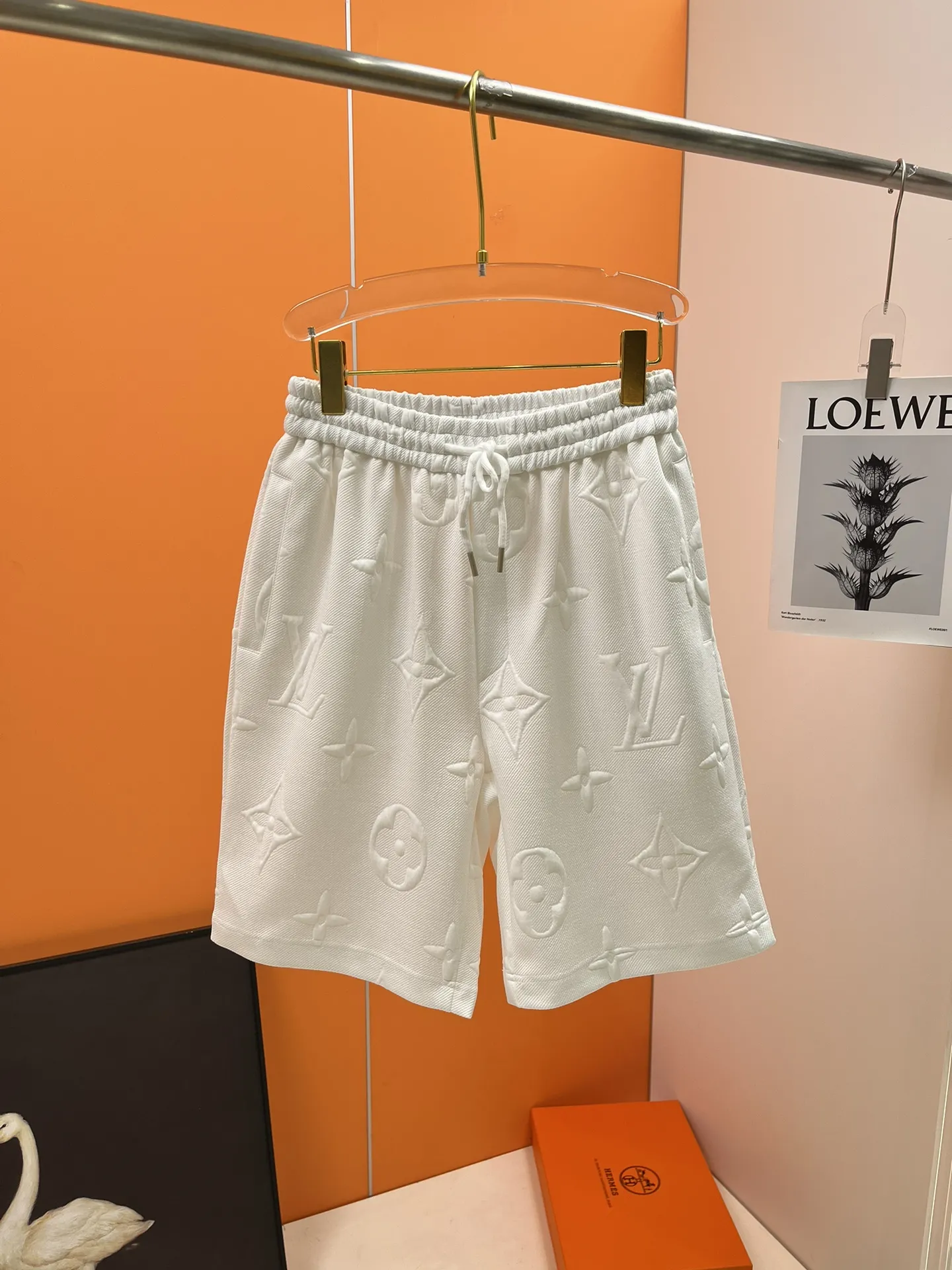 LOUIS VUITTON ホワイトの新作メンズカジュアルショーツ