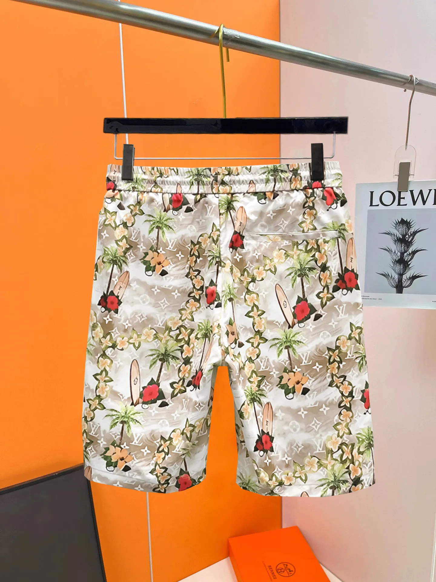 LOUIS VUITTON 2025ss新作ホワイトフローラルショートパンツ - 画像 (3)