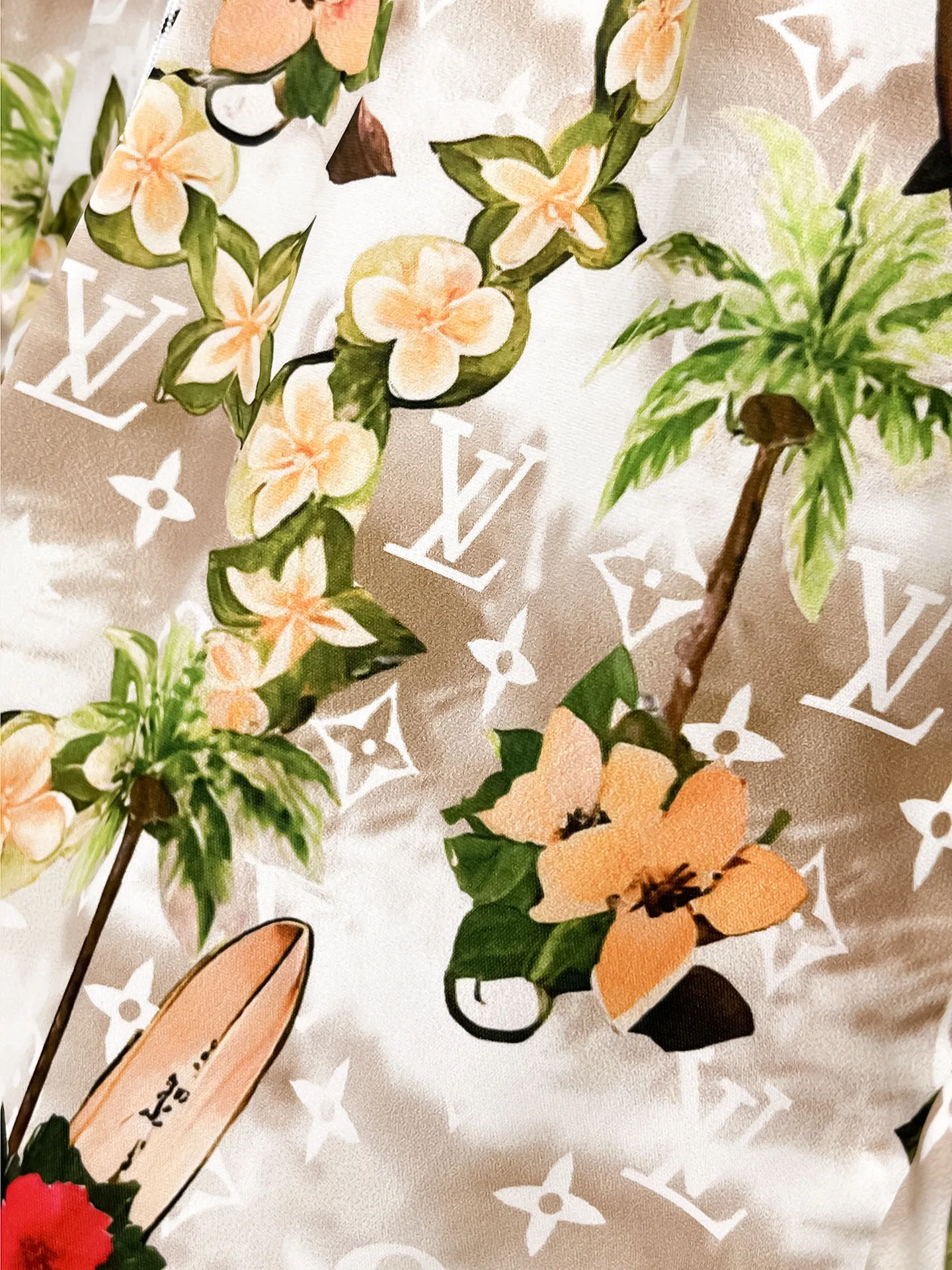 LOUIS VUITTON 2025ss新作ホワイトフローラルショートパンツ - 画像 (9)