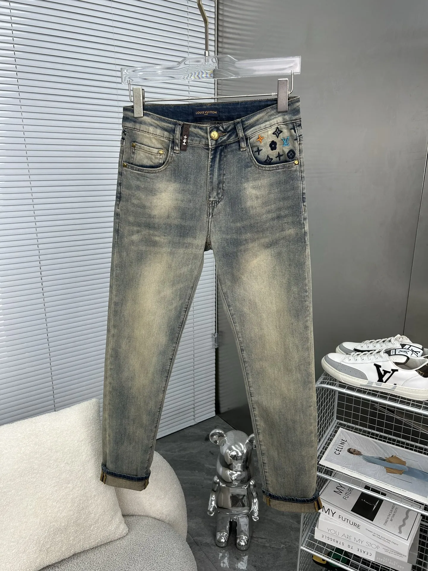 ルイヴィトン2025新作ブルーデニムパンツ - 画像 (3)