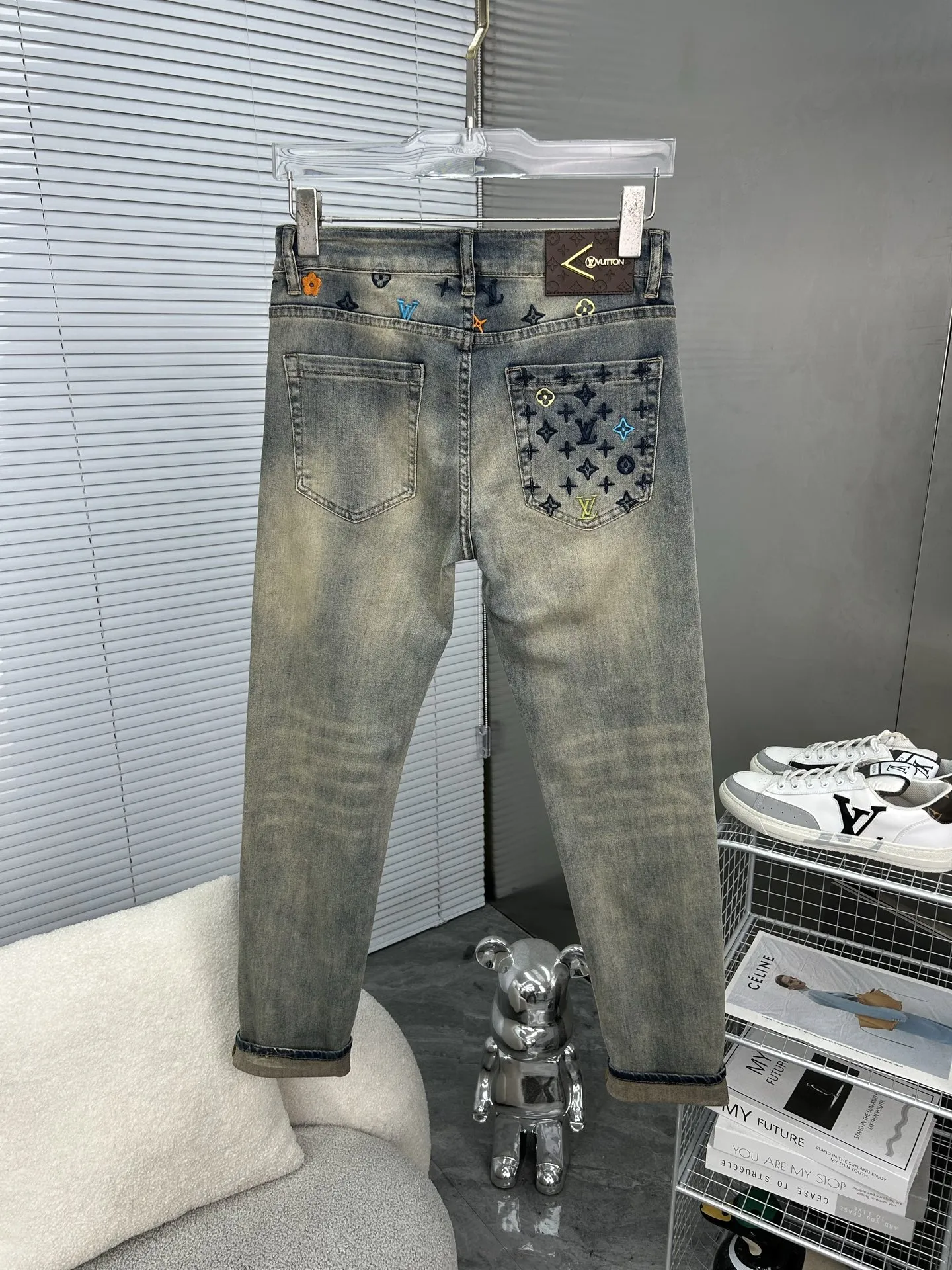 ルイヴィトン2025新作ブルーデニムパンツ - 画像 (4)