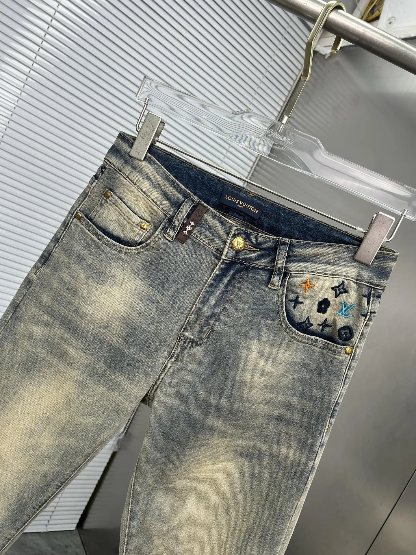 ルイヴィトン2025新作ブルーデニムパンツ - 画像 (5)