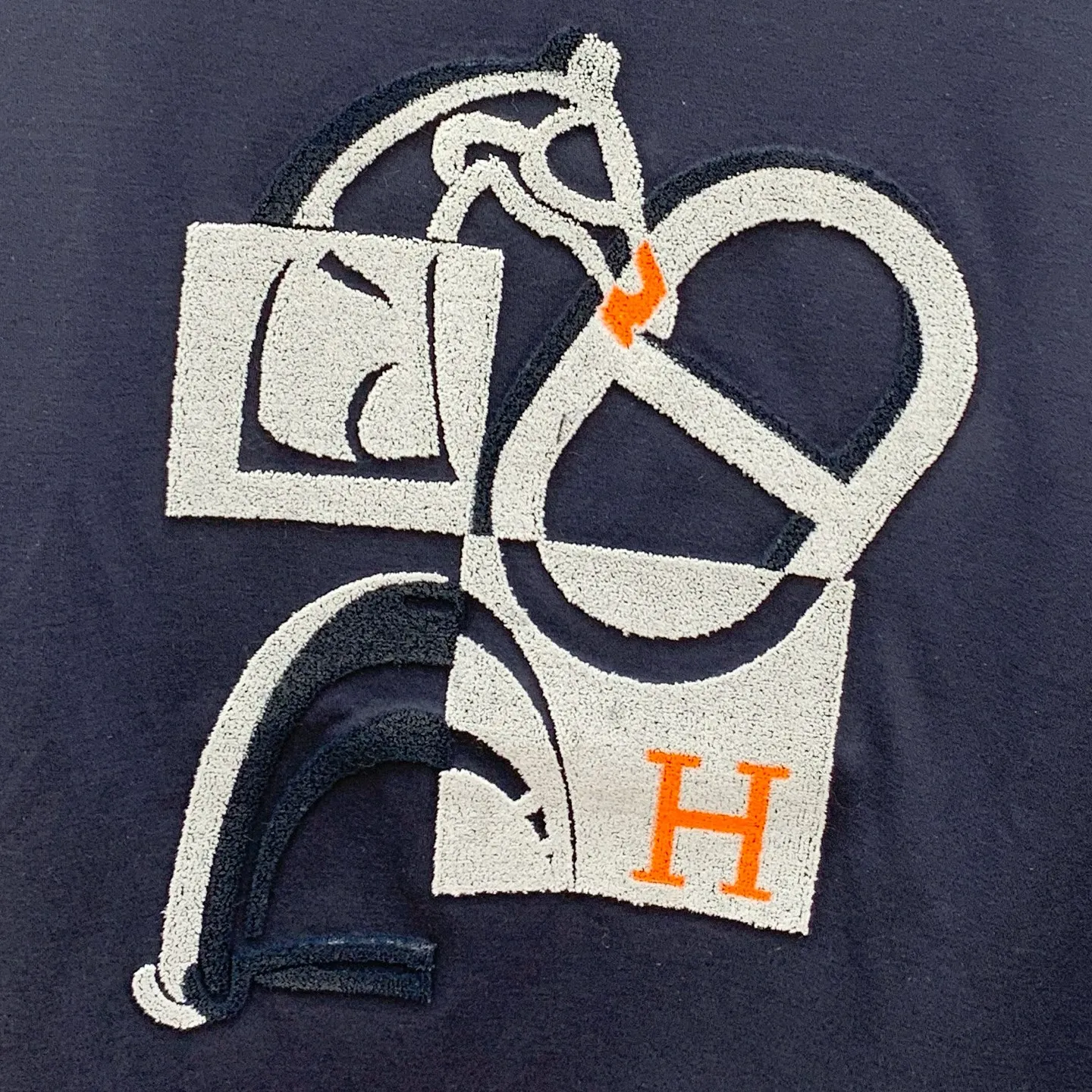 エルメス 2025新作 紺色 ゆったりTシャツ - 画像 (7)