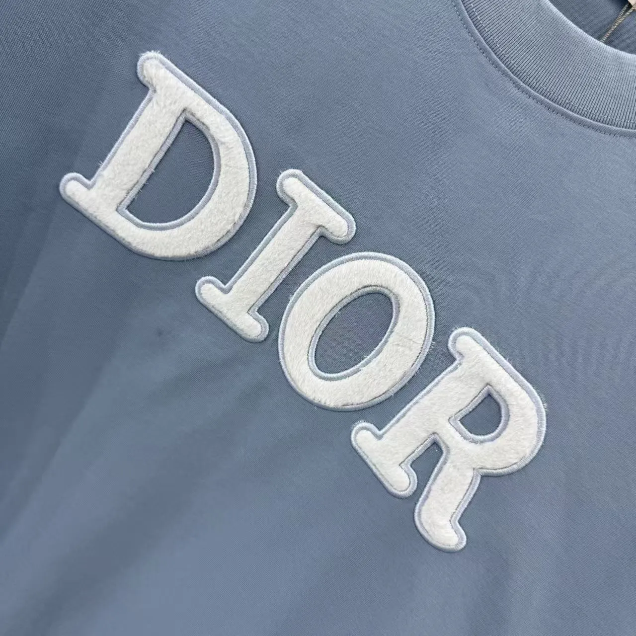 Christian Dior ブルー刺繍ロゴTシャツ - 画像 (7)