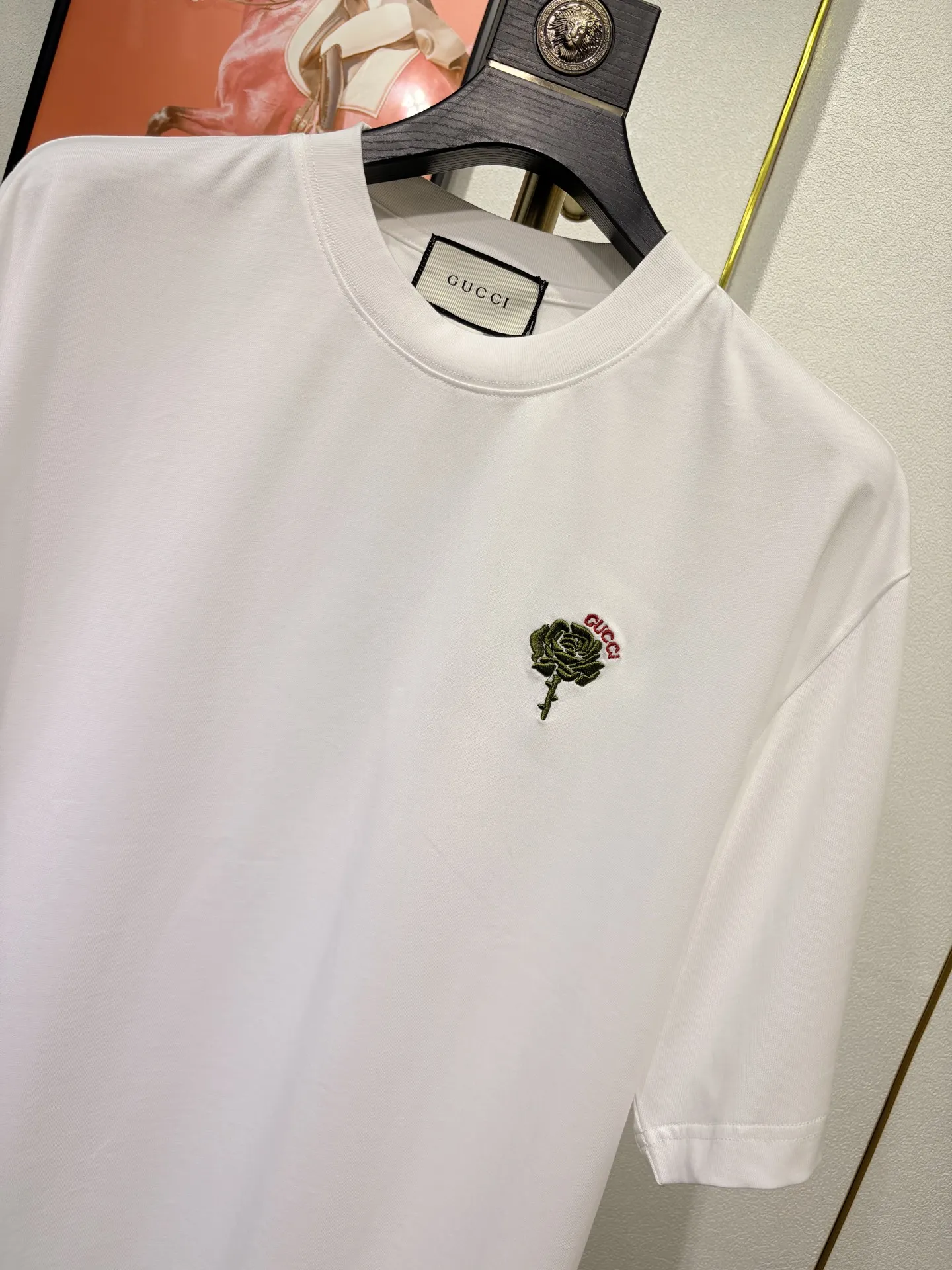 GUCCI 白 玫瑰 Tシャツ - 画像 (5)