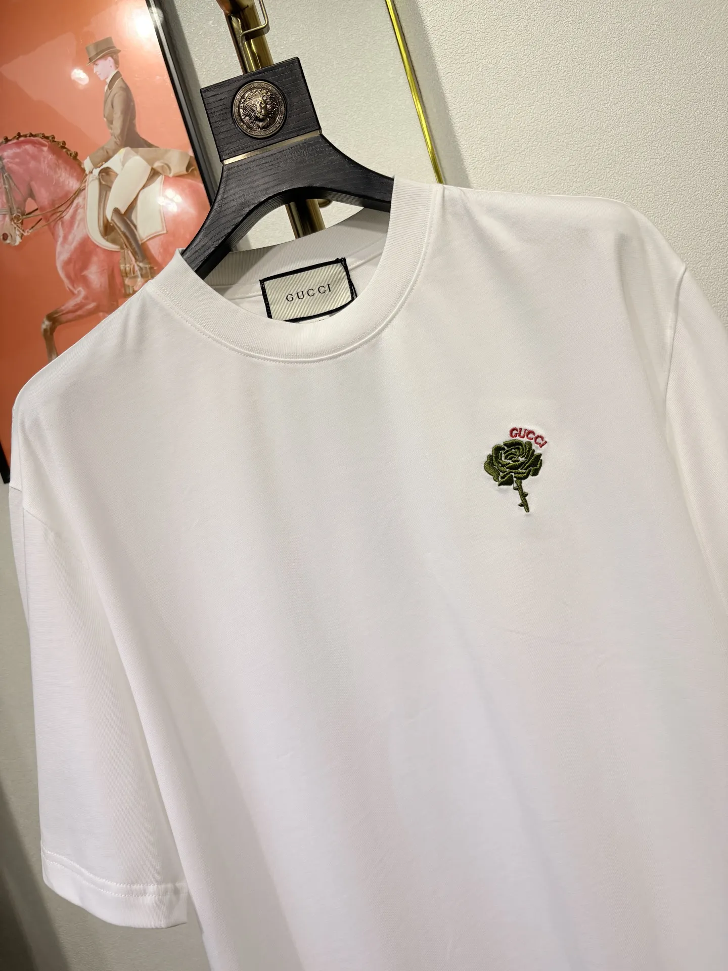 GUCCI 白 玫瑰 Tシャツ - 画像 (6)