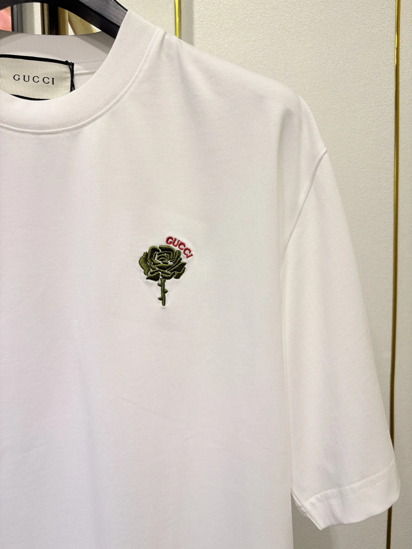 GUCCI 白 玫瑰 Tシャツ - 画像 (8)