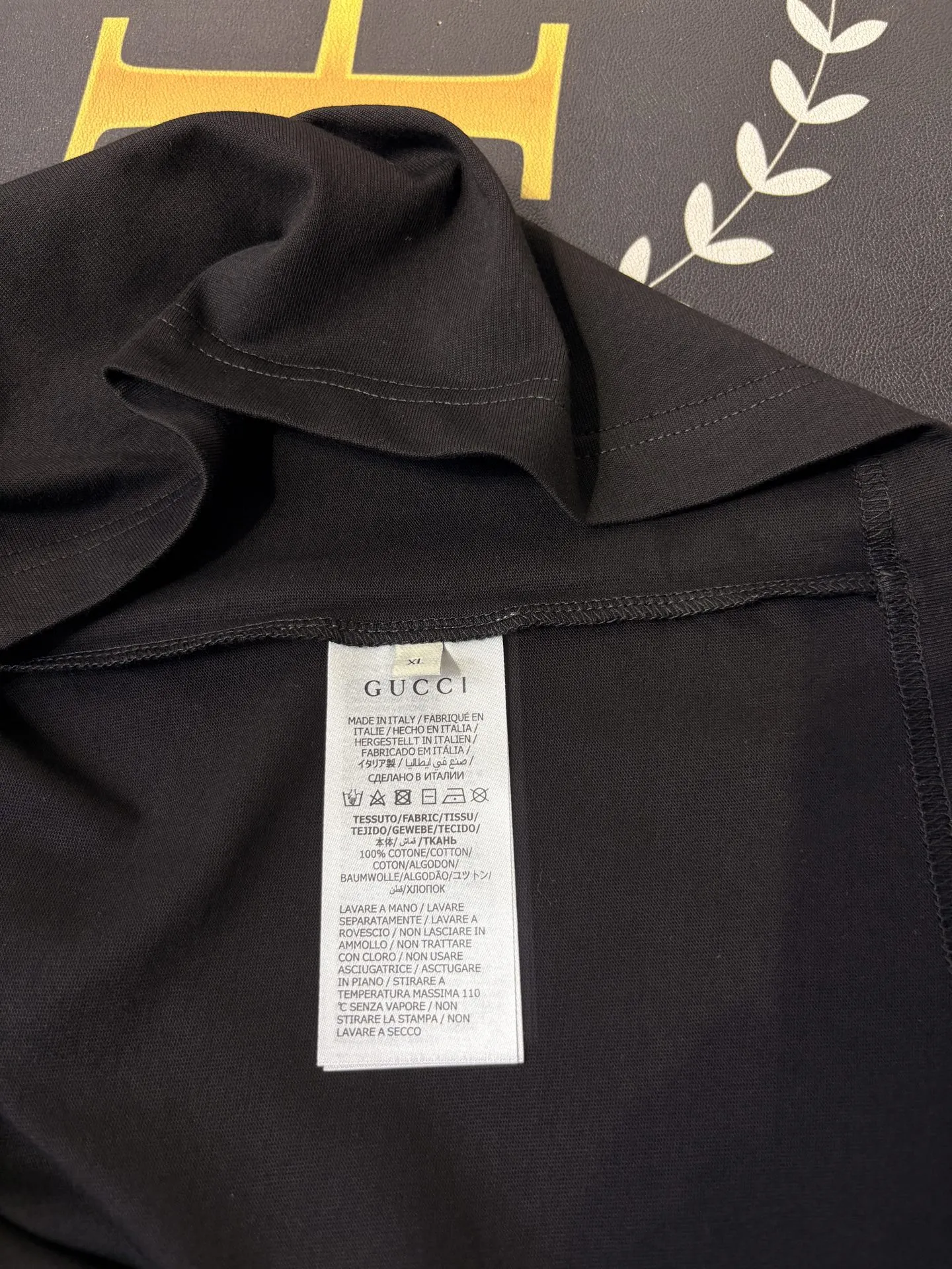 GUCCI 黒 玫瑰 Tシャツ - 画像 (10)