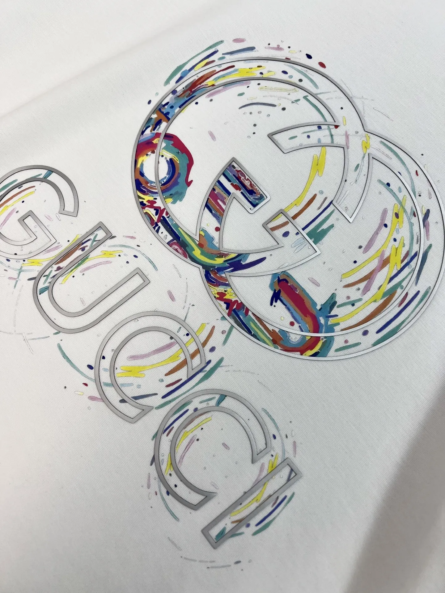 Gucci 2025 春夏新作 ホワイトTシャツ - 画像 (5)