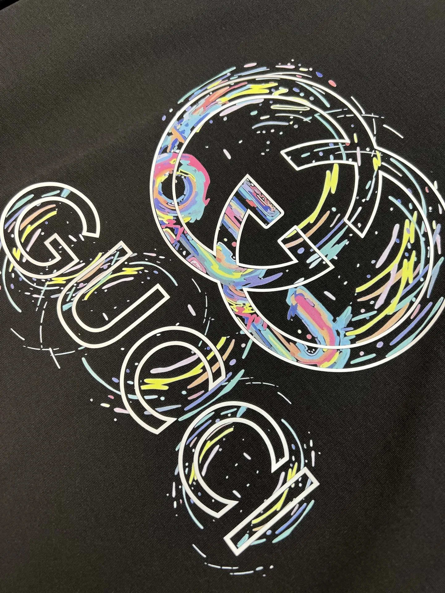 Gucci 2025春夏新品 黒 Tシャツ - 画像 (6)