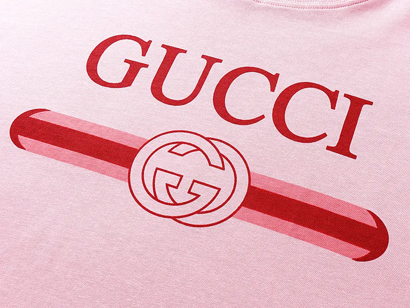 GUCCIピンクTシャツクラシックプリント - 画像 (6)