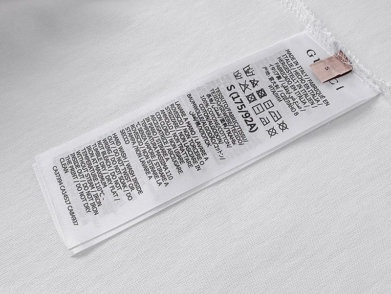 GUCCI 春夏ベルトプリントTシャツ ベージュ/ブラック - 画像 (9)