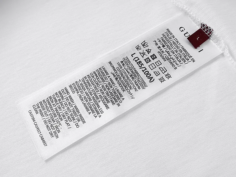 GUCCI 2024春夏 黒/米白 クラシックプリントTシャツ - 画像 (9)