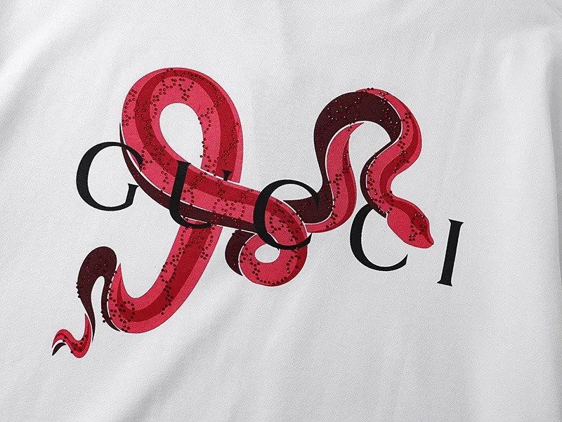 GUCCI 2025年 巳年 限定版 オフホワイト 半袖Tシャツ - 画像 (7)