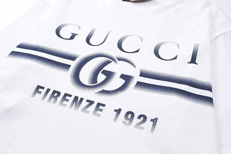Gucci オフホワイトグラデーションプリント半袖Tシャツ - 画像 (4)