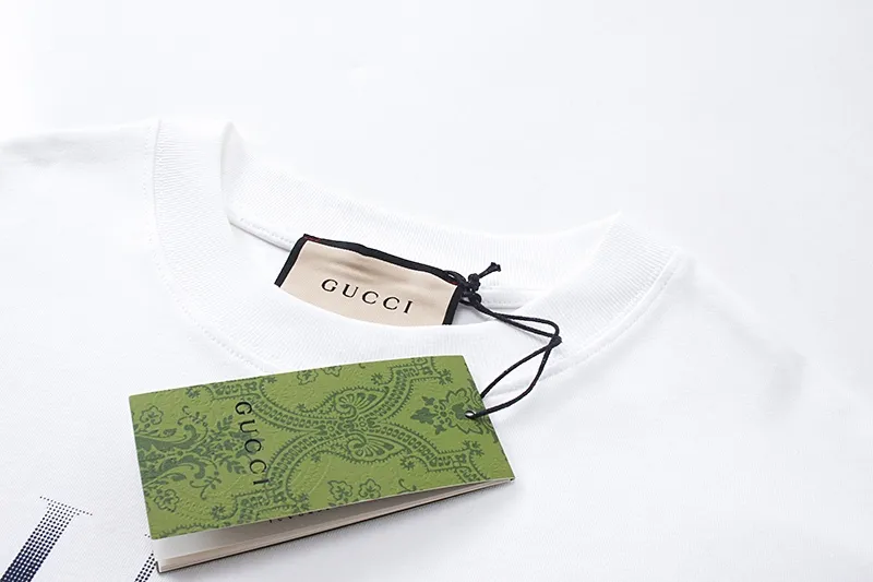 Gucci オフホワイトグラデーションプリント半袖Tシャツ - 画像 (8)