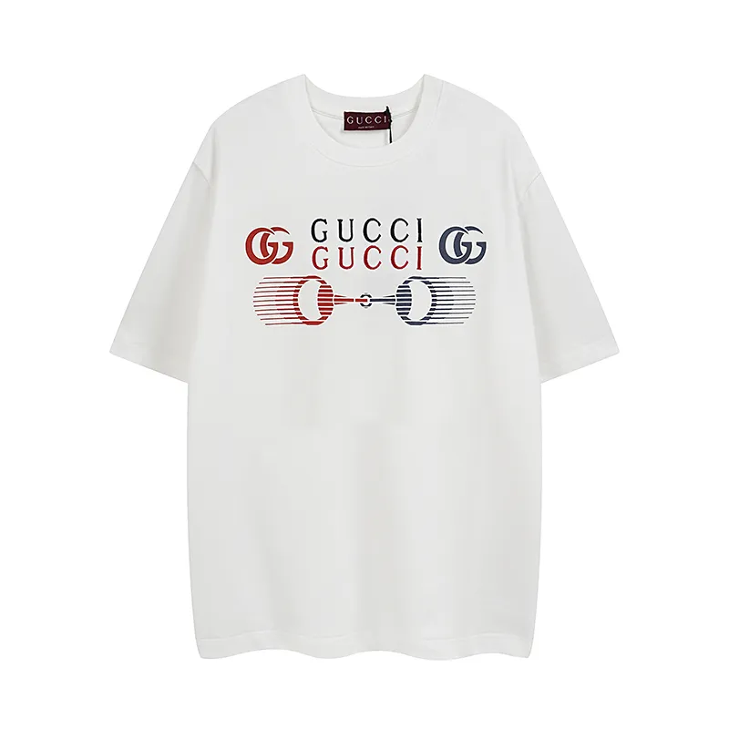 GUCCI  2025年春夏新作 ホワイトTシャツ ホースビットプリント