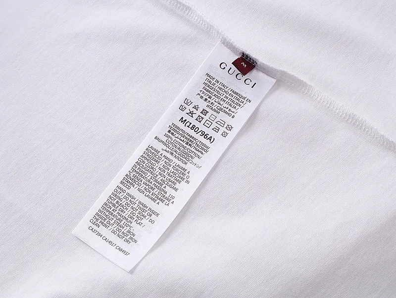 GUCCI 2025年春夏新作 ホワイトTシャツ ホースビットプリント - 画像 (9)