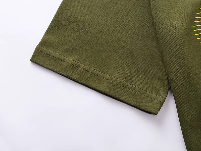 GUCCI 2025春夏新款緑色馬具プリントTシャツ - 画像 (7)