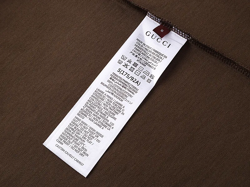 GUCCI 2025 春夏 ブラウン クラシックプリント Tシャツ - 画像 (9)